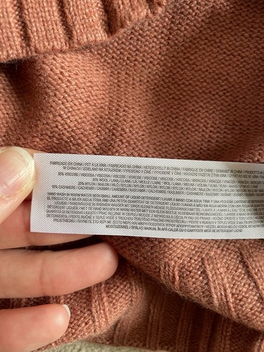 Primark Edit Brown Jumper Wool Cashmere Tan Rust Size Small BNWT RRP £24 - Picture 12 of 13