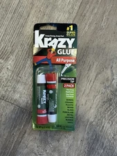 Krazy Glue KG517 Purpose Super Glue, Precision Tip, 2 Grams, 2 Count