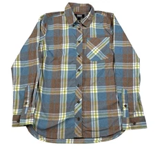 Alaskan Hardgear Duluth Trading Co Plaid Flannel Button Up Shirt Men's Size S
