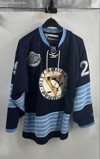 Reebok Mens Blue Pittsburgh Penguins Marc Andre Fleury #29 Hockey Jersey Size M