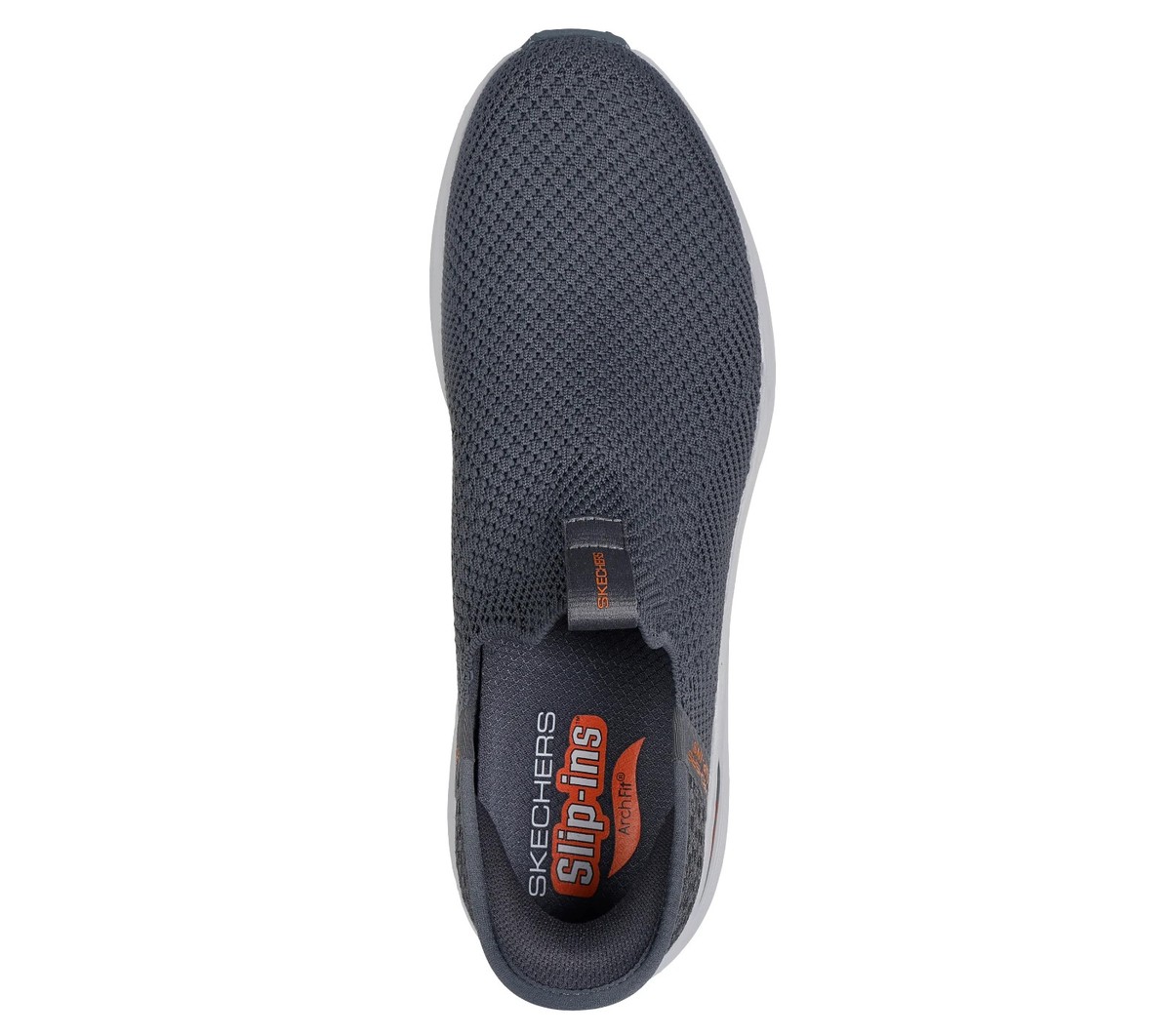 Skechers Shoes Men's Extra Wide Arch Fit Slip Ins Charcoal Comfort