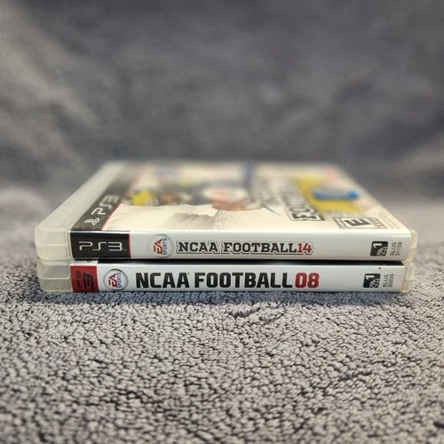 PS3 Lot Of 2 NCAA Football 08 And 14. All Tested And Working. With Manuals