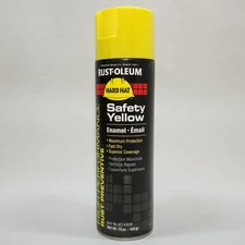 Yellow Rust-Oleum V2143838 Rust Preventative Spray Paint, Safety 15oz