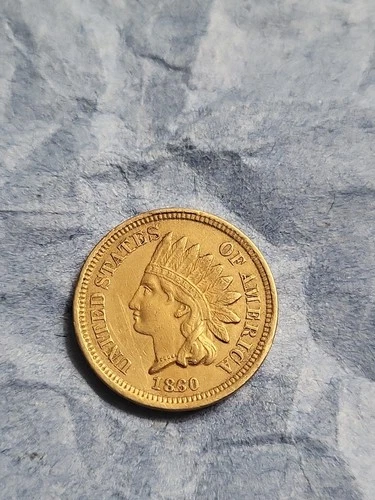 1860 Indian Head Cent Very Nice Coin Lightly Circulated Good Date