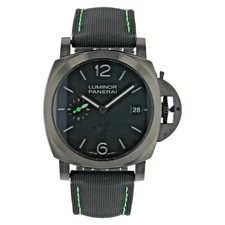 Panerai Luminor Quadrants Razer Steel Black Dial 40mm Automatic Mens PAM01353