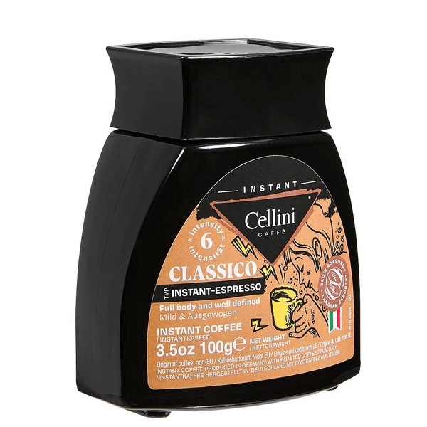 Cellini INSTANT-ESPRESSO Instantkaffee, Arabica- Und Robustabohnen KräFtig,...-image