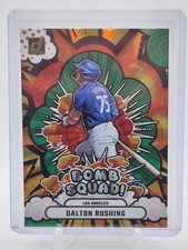 2025 Panini Donruss - Bomb Squad Dalton Rushing #5 Green Laser (RC)