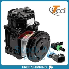 New Compressor for TCCI York and Clutch Kit - 1 Groove 6" Clutch