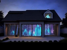 Holographic Rear Projection Screen 100Inch Foldable Portable Indoor Video Fil...