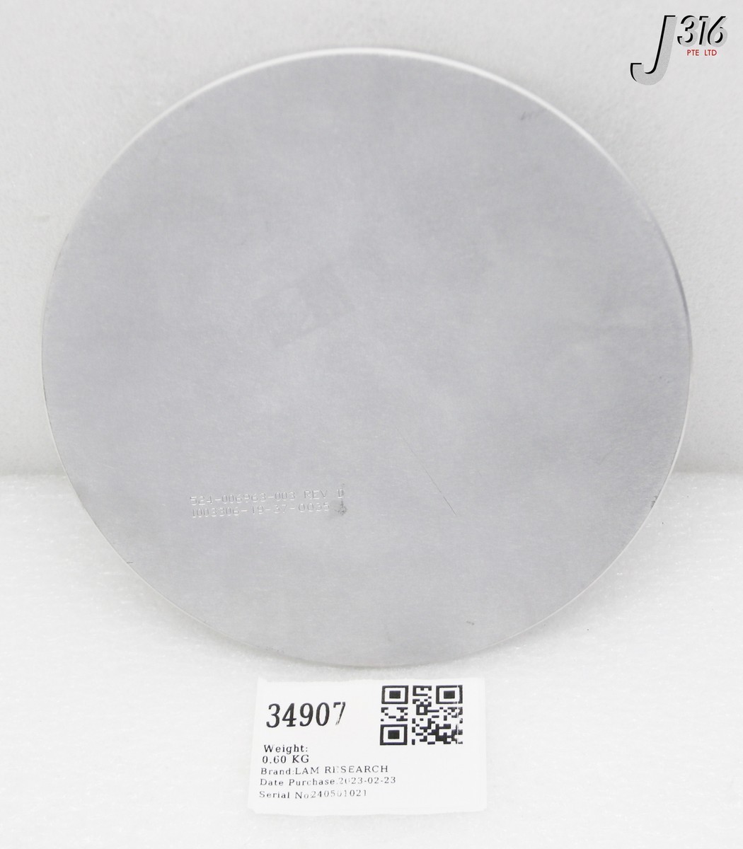 は、15日 34907 LAM RESEARCH FACEPLATE 20CM 524-006963-003 | eBay