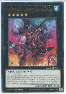 Yugioh - Number C101: Silent Honor DARK - 1st Edition Card