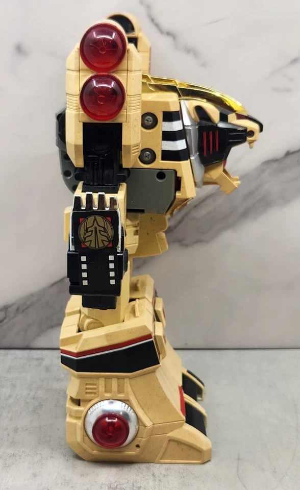De colección Mighty Morphin Power Rangers Blanco Tigerzord Bandai 1994 Foto 4 de 4