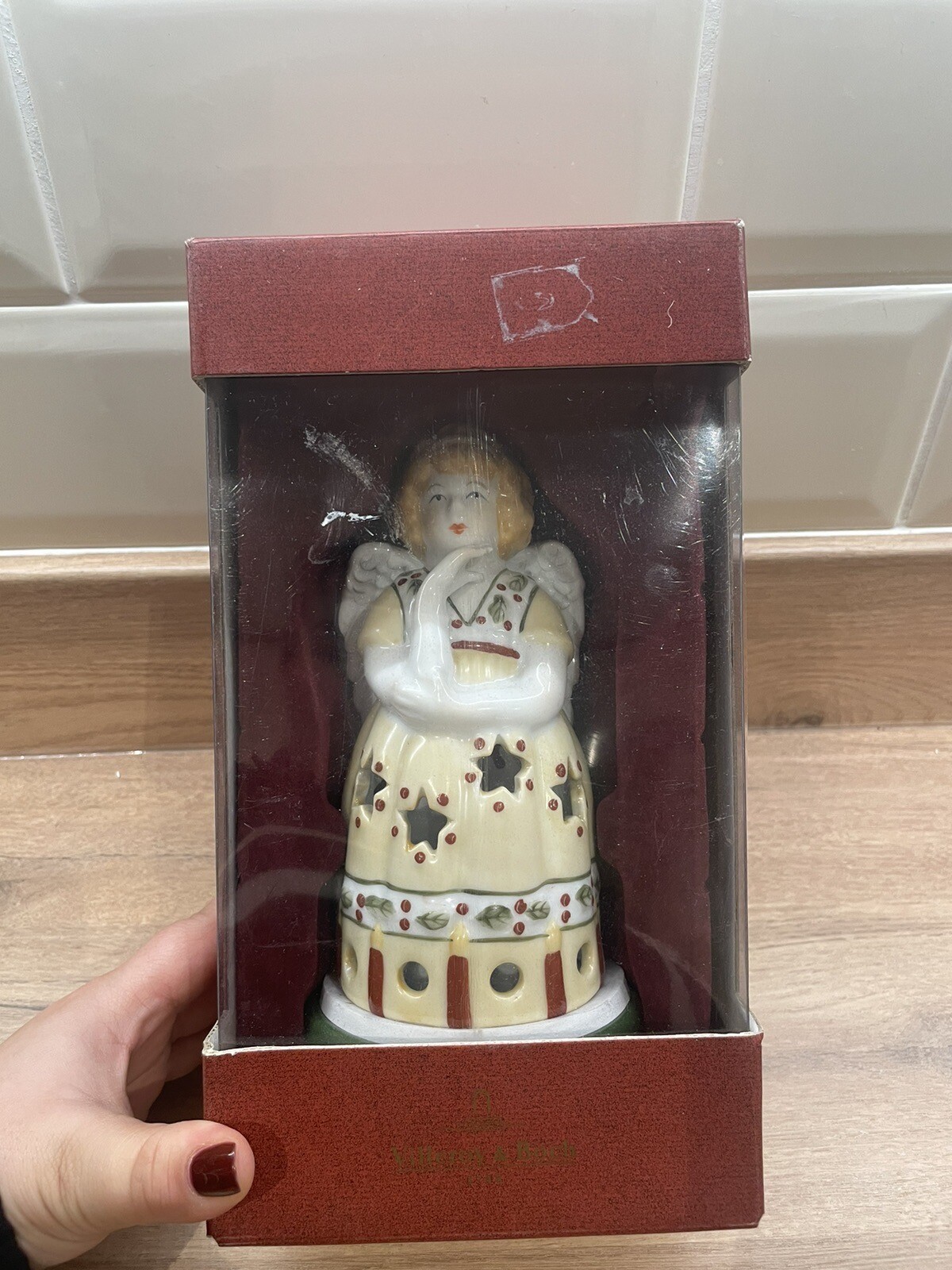 Villeroy and Boch Scandinavian Christmas Angel Winter Tealight Holder