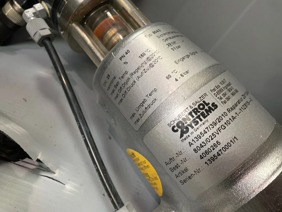 Schubert & Salzer 8043 Gleitschieber-Regelventil Dn 25 - Imagen 3 de 4