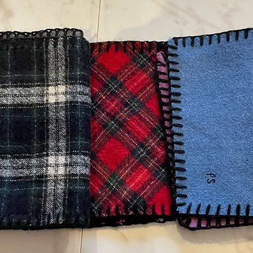 Paul Smith Women Wool Patchwork Scarf 88cm × 20cm Excellent - Picture 10 of 12