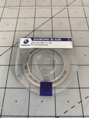 Disco Hi-Tec Diamond Blade Dicing Saw Blade PN: Z09-SD1700-Y1-60