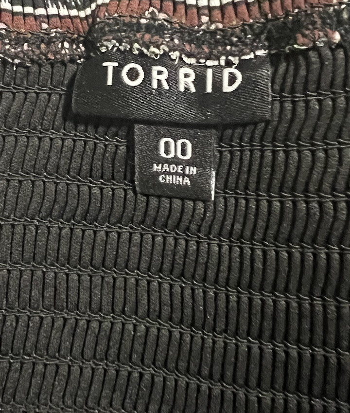 Torrid Black Floral Patchwork Georgette Zip Front… - image 14