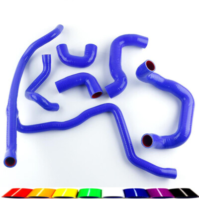 BLUE For 1988-1993 BMW E30 M20 325 325i 6cy PIPE WATER SILICONE RADIATOR HOSE