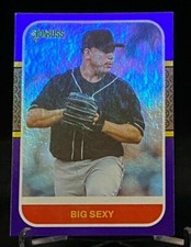 2021 Donruss Retro Holo Purple Variations Big Sexy #240 Bartolo Colon Cleveland