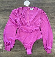 Princess Polly Womens Jude Long Sleeve Bodysuit Purple - Size 6 - NWT