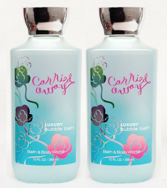 2 Bath & Body Works CARRIED AWAY Luxury Bubble Bath Shower Gel Wash 10