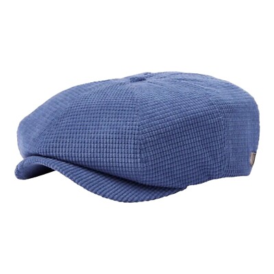 BRIXTON Schiebermütze BROOD SNAP CAP Piquè Optik mittelblau FLATCAP BAKERBOY