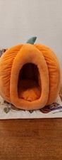 Halloween Fall Pumpkin   16.5 X 16.5 X 13.7 Cat Or Dog Pet Bed Furry Friend   