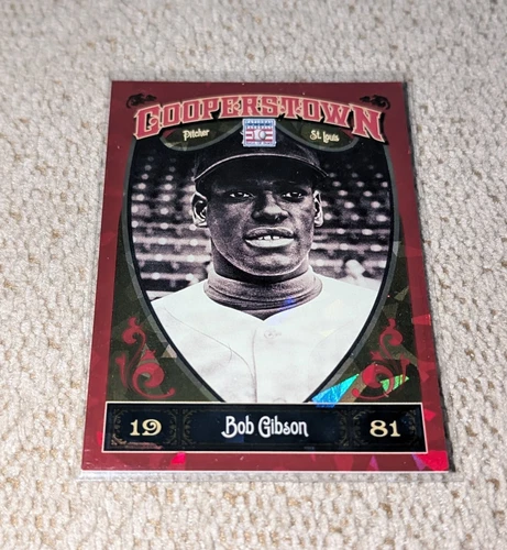 2013 BOB GIBSON PANINI COOPERSTOWN RED CRYSTAL /399 (CARDINALS)