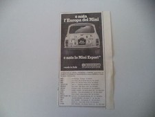 advertising Pubblicità 1973 INNOCENTI MINI EXPORT