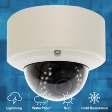 5MP Outdoor Indoor PoE Vandal Proof IP Camera with 2.8-12mm Varifocal Lens