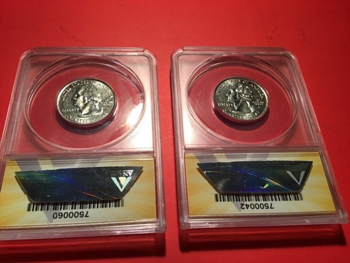 Set Wisconsin Extra High/Low Error Quarters Graded ANACS AU 55 Affordable Nice. - Picture 2 of 6