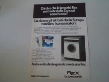 advertising Pubblicità 1979 LAVATRICE REX ZANUSSI