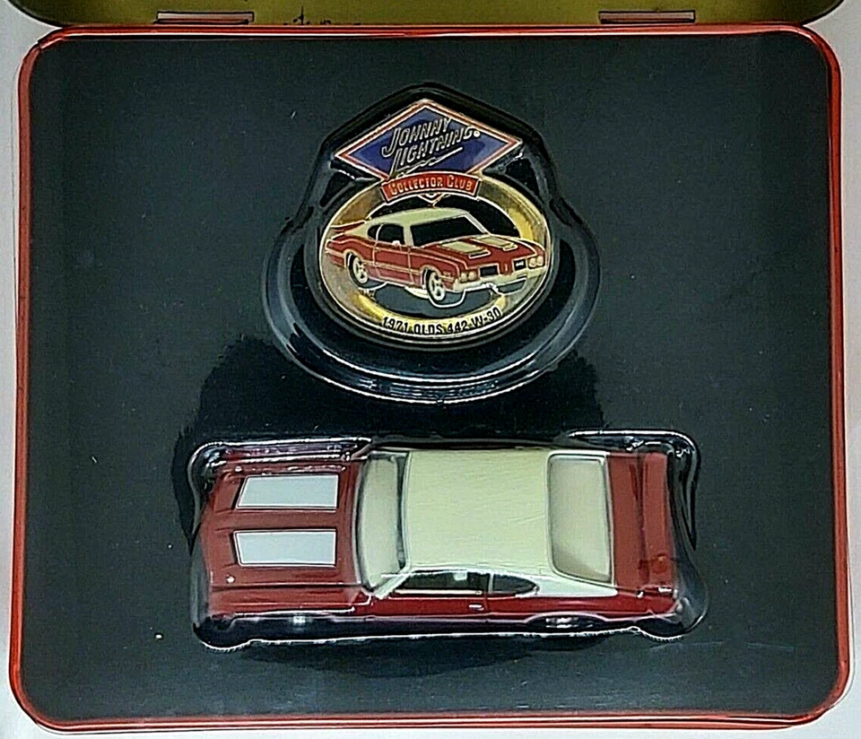 Johnny Lightning 1971 Olds 442 Diecast Collectors Club 2005 MFG con lata. L-2 Foto 2 de 4