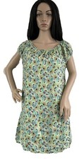 Ladies dress ZARA Woman pure Silk Green Floral Print Size  XS BNWT summer casual