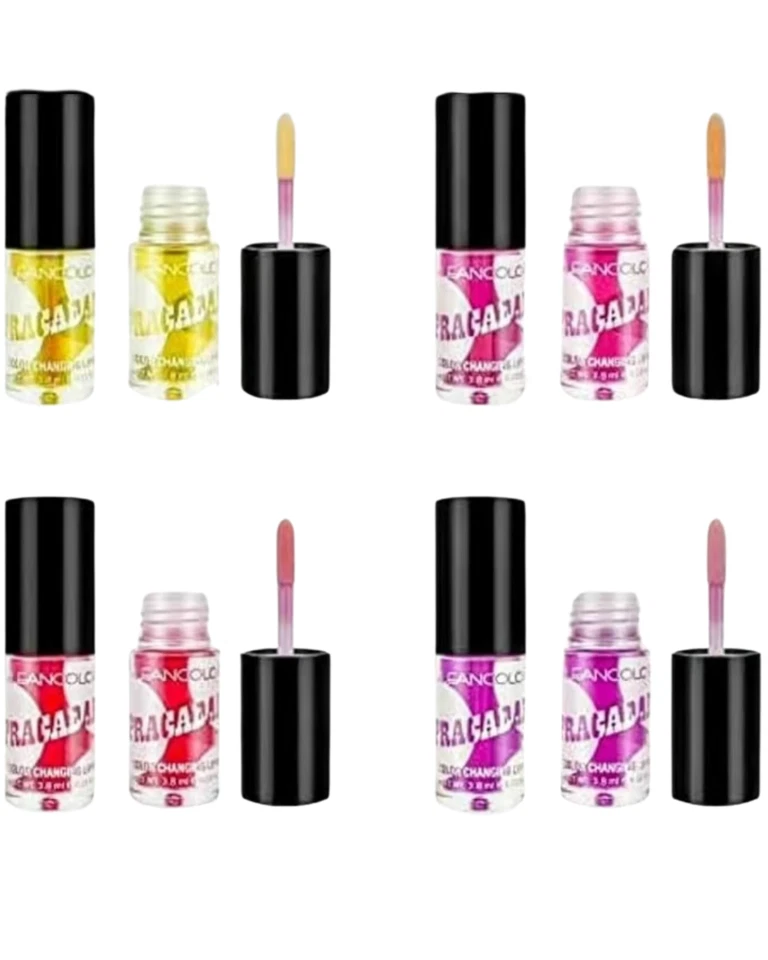 Kleancolor 4 piezas Lipracadabra Color Cambio Aceite Labial Set - Labios Brillantes Hidratantes Foto 2 de 3