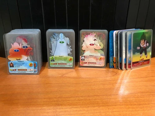 LOT 217 DRAGON BALL Z LAMINCARDS ALL DIFFERENT INFO IN DESCRIPTION