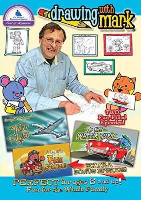 Drawing With Mark: Take Flight  As the Wheels Turn  Fire Station - DVD - GOOD