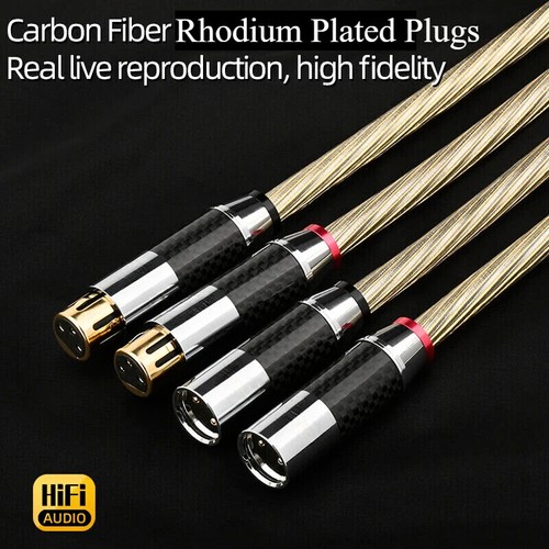 HiFi Silver Plated& Copper XLR Cable Audio Balanced Wire 3Pin Male to Female XLR - Picture 5 of 8