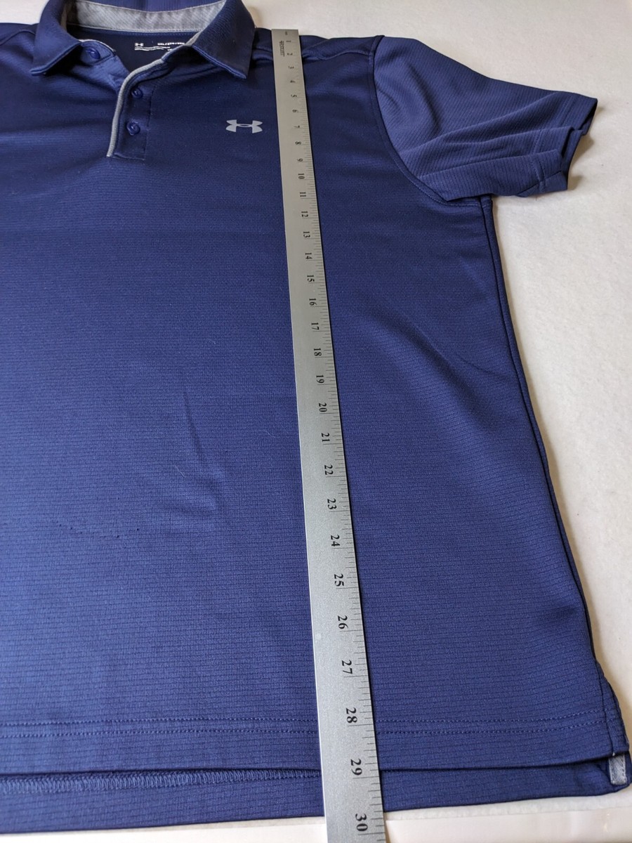 Under Armour polo shirt Mens XXL 2XL navy blue short sleeve with