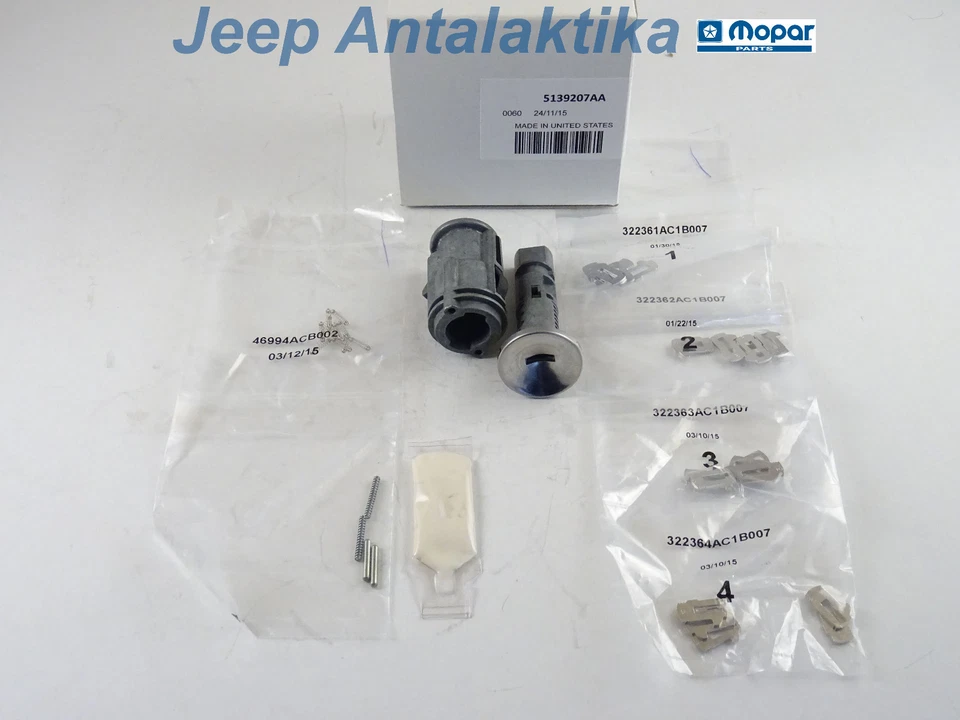 Ignition Lock Cylinder Jeep Liberty KJ 2005-2007 5139207AA New OEM Mopar - Image 2 of 4