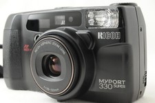 As-Is Ricoh Myport 330 SUPER Compact 35mm Black Film Camera 38-130 From JAPAN