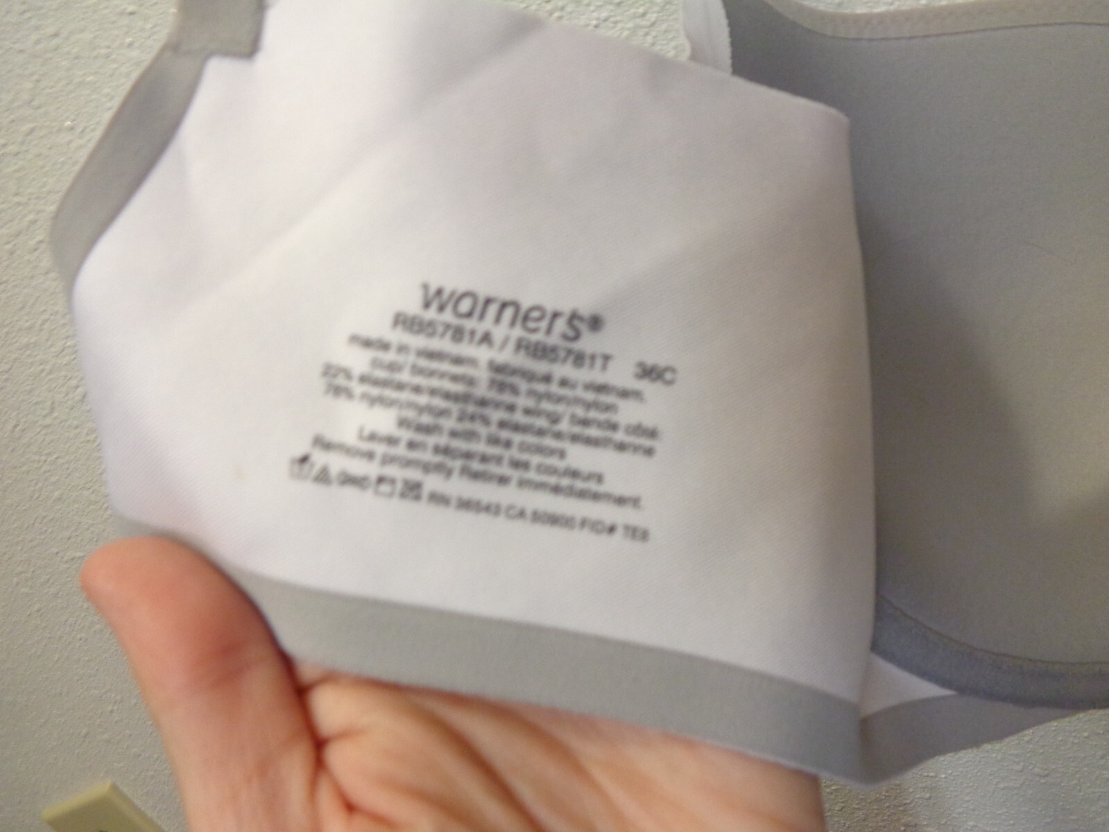 Warner's Bra Size 36C Style RB5781A No Side Effec… - image 9