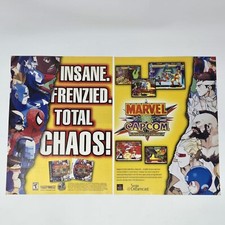 Marvel vs Capcom Sega Dreamcast PS1 Chaos! Print Ad/Poster Official Promo Art