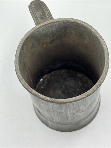 SCARSA TAZZA IN PELTRO INGLESE 19C - Fereday & Sons of London - Foto 10 di 13