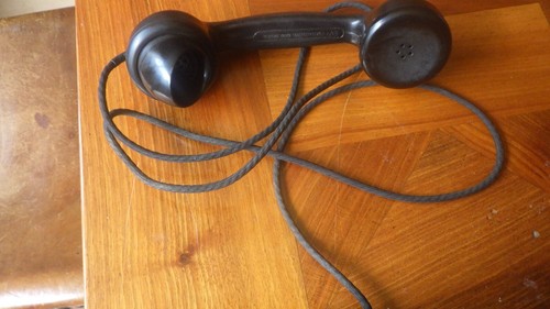 Téléphone en bakélite, noir avec cadran danois, Kirk Telephones 213.251 B - F61 - Photo 6/8