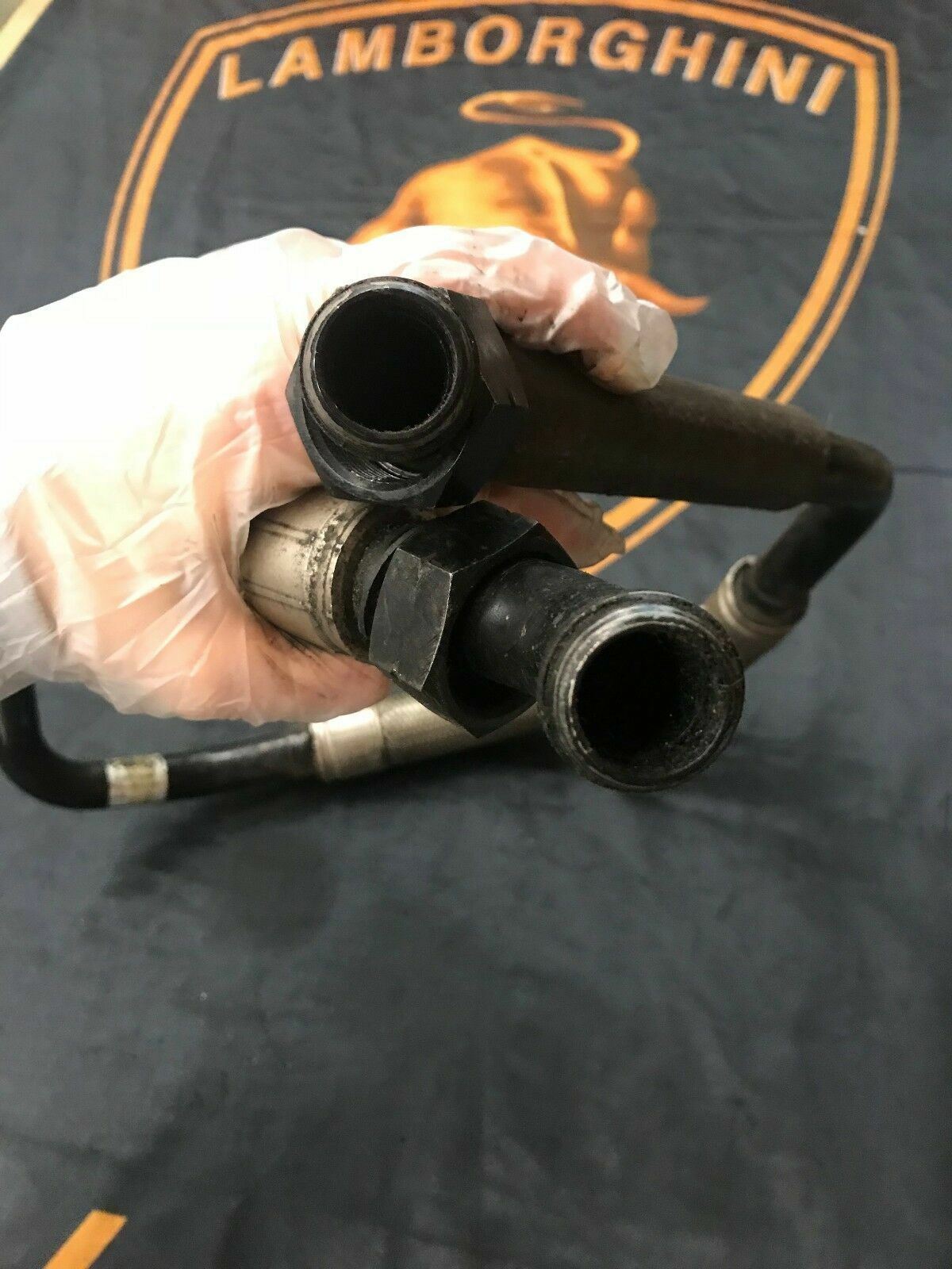 LAMBORGHINI MURCIELAGO LP640 AND LP670 OIL HOSE PIPE LINE OEM 07M117413B