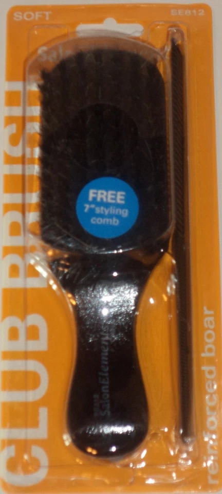 SalonElements 1-SIDED CLUB BRUSH Soft # SE812 Hair Care,Styling,Comb & Brushes - Image 3 of 4