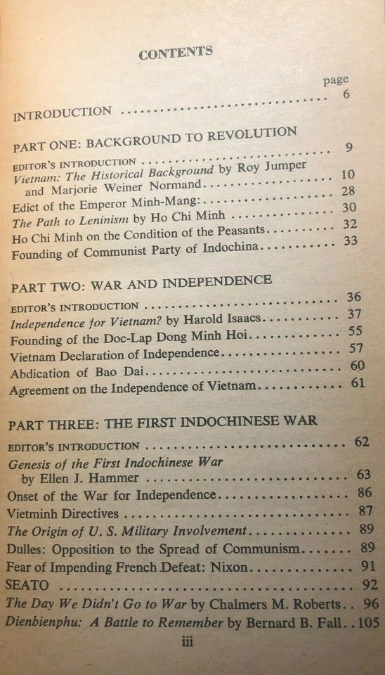 VIET NAM History, Documents & Opinions (1966) Fawcett Crest paperback - Image 4 of 4