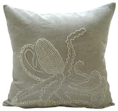 large beige cushions
