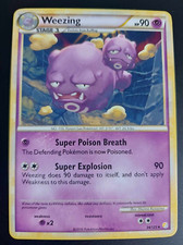 Weezing 34/123 Heartgold & Soulsilver Regular NM Pokemon TCG